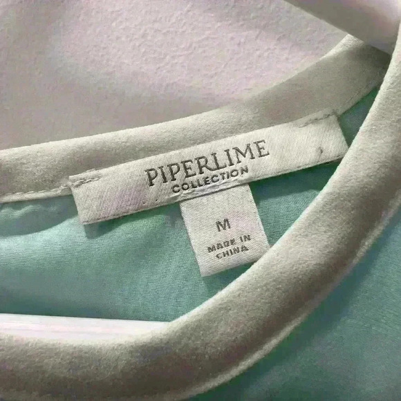 PIPERLIME COLLECTION Mint Green Floral Dress Size Medium - Picture 6 of 11